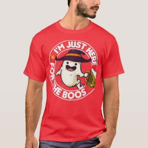 Jag är här för Boos Funny Halloween Cute Gho T Shirt