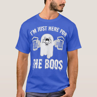 Jag är här för Boos Funny Halloween Ghost C T Shirt
