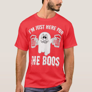 Jag är här för Boos Funny Halloween Ghost C T Shirt