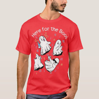 Jag är här för Boos Funny Halloween Ghost C T Shirt