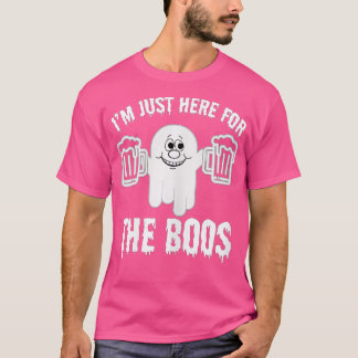 Jag är här för Boos Funny Halloween Ghost C T Shirt