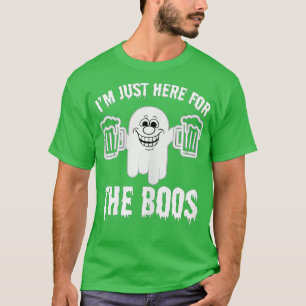 Jag är här för Boos Funny Halloween Ghost Cu T Shirt