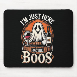 Jag är här för Boos Funny Halloween Ghost Musmatta
