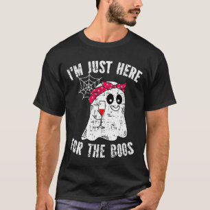Jag är här för Boos Funny Halloween Ghost T Shirt