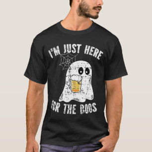 Jag är här för Boos Funny Halloween Ghost T Shirt