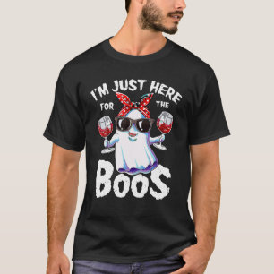 Jag är här för Boos Halloween Women Ghost C T Shirt