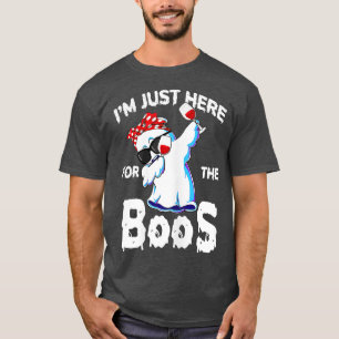 Jag är här för Boos Halloween Women Ghost Cu T Shirt