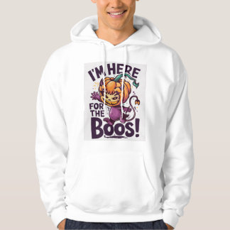 Jag är här för Boos Hoodie