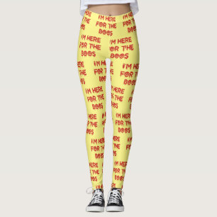 Jag är här för BOOS (röd version) Leggings