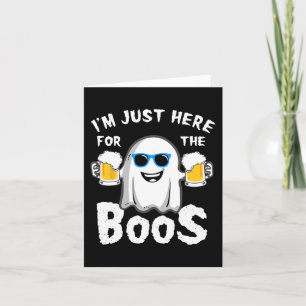 Jag är här för Boos Roligt Halloween Beer Kärlek Kort