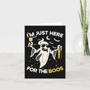 Jag är här för Boos Roligt Halloween Beer Kärlek Kort