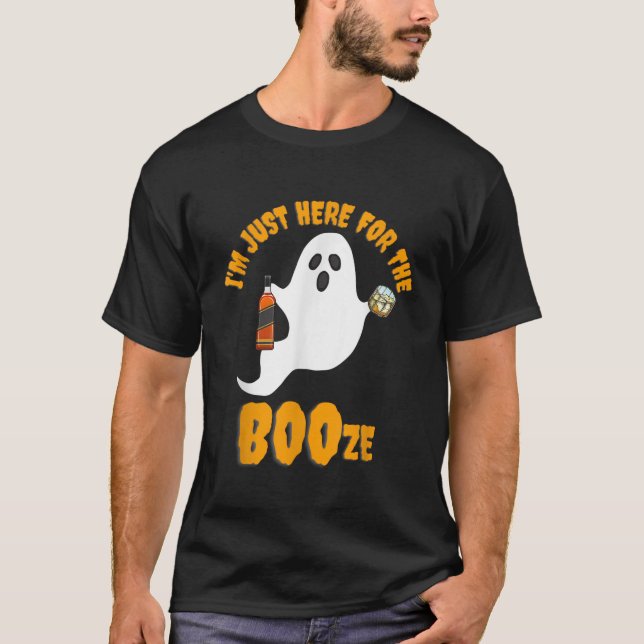 Jag är här för Boos Sprit Bourbon-drickandet H T Shirt (Framsida)