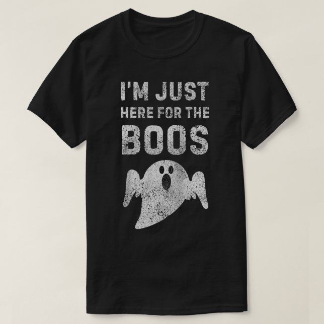Jag är här för Boos, Superskojet Halloween T Shirt (Design framsida)