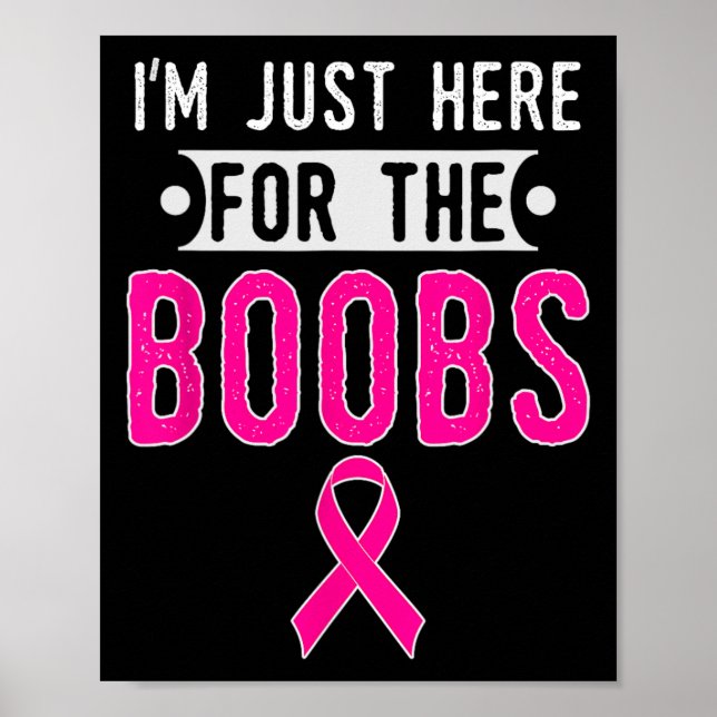 Jag är här för bröstcancervården poster (Framsidan)