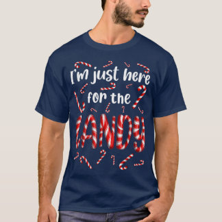 Jag är här för Candy cane Sweets Tester Gift T Shirt