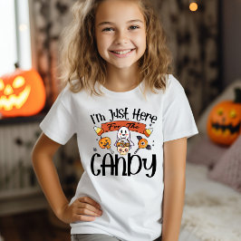 Jag är här för Candy Cute Halloween T Shirt