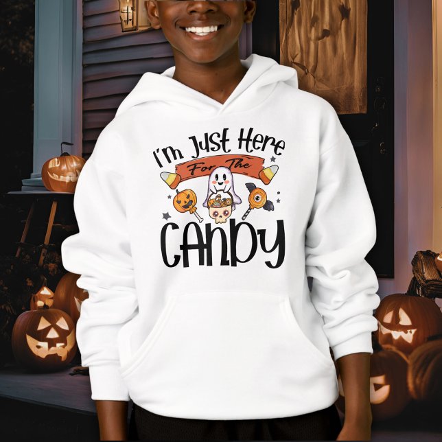 Jag är här för Candy Cute Halloween T Shirt (I'm Just Here for the Candy Cute Halloween Hoodie)