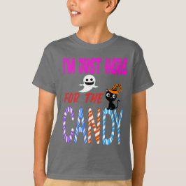 Jag är här för Candy - Funny Halloween Kids T Shirt