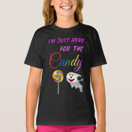 Jag är här för Candy - Rainbow Lollipop T Shirt