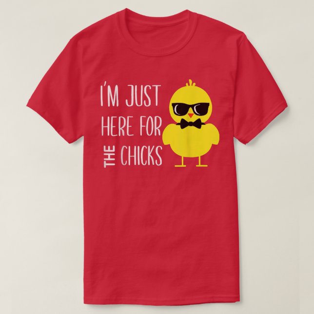 Jag är här för Chickarna Påsk för Småbarn Boy T Shirt (Design framsida)