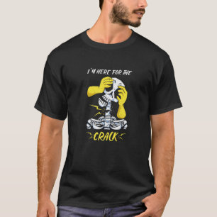 Jag är här för Chiropractor på sprickbehandling T Shirt