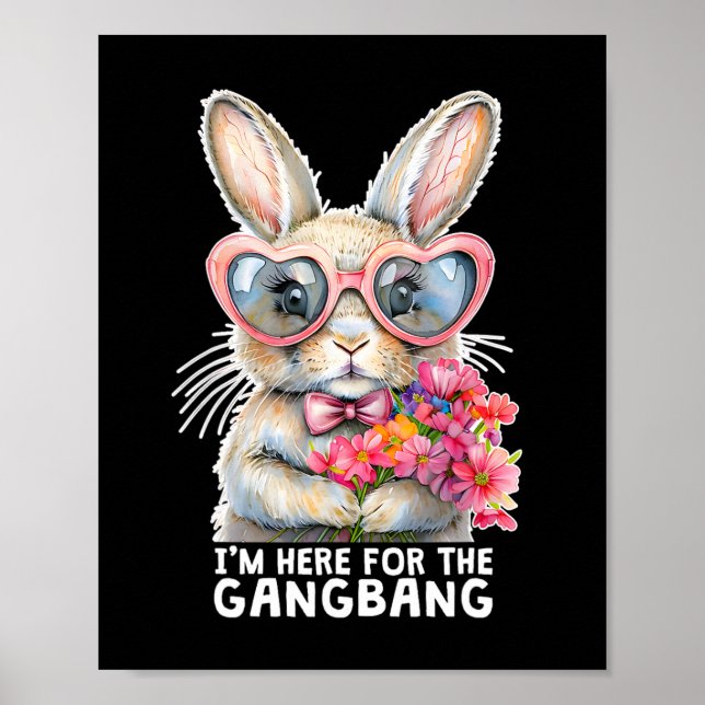 Jag är här för den konstiga Påsk Poster (Framsidan)