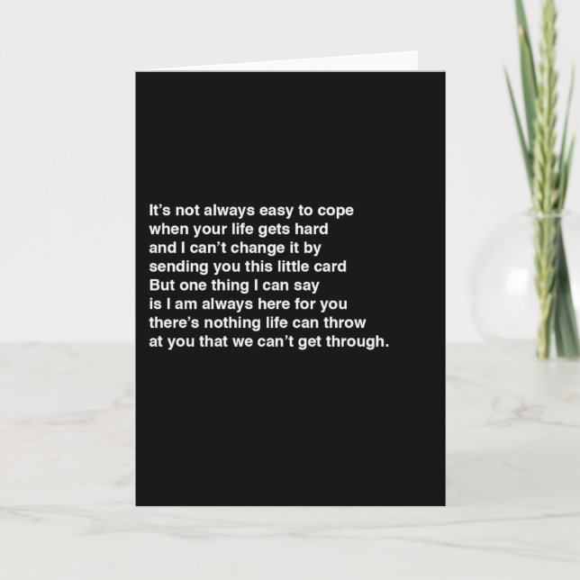 Jag är här för dig kort (Framsida)