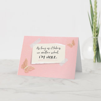 Jag är här för dig oavsett vilket kort