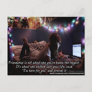 Jag är här för din vänskap vykort