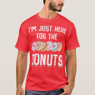 Jag är här för Donuts Coola Donut Sprinkles L. T Shirt