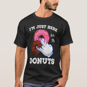Jag är här för Donuts Doughnut Cute Manar Wom T Shirt