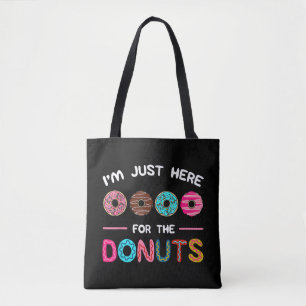 Jag är här för Donuts Doughnut Dough Sweet Tygkasse