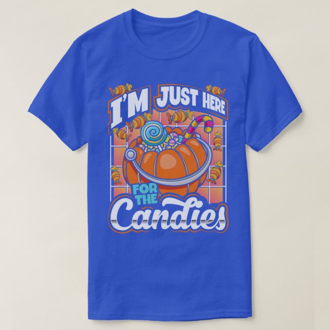 Jag är här för godiset Halloween T Shirt (Design framsida)