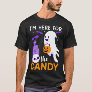 Jag är här för godiset t shirt