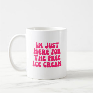 Jag är här för gräddningen av fri is kaffemugg