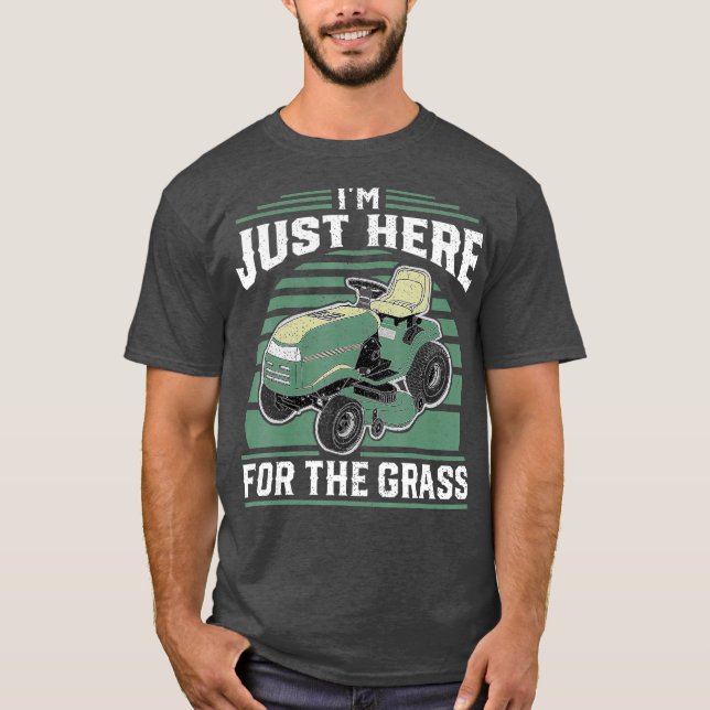 Jag är här för gräsmattans mossning t shirt (Framsida)