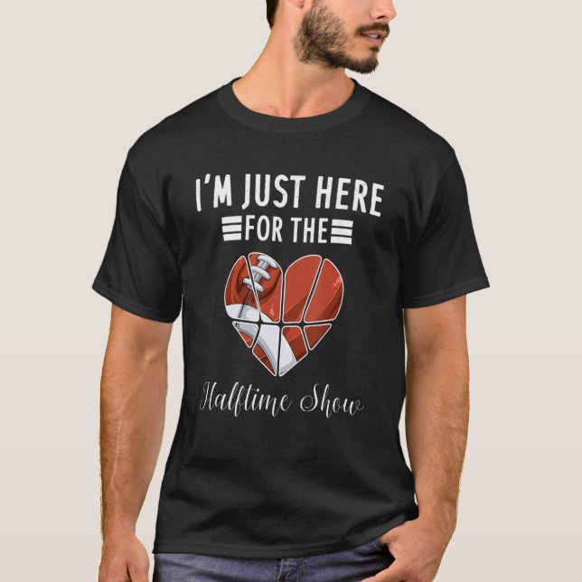 Jag är här för halvtidsutställningen t shirt (Framsida)