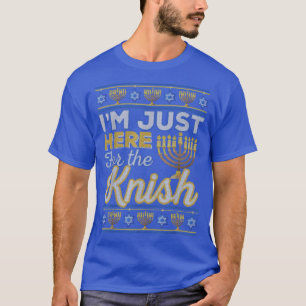 Jag är här för Knish Funny Hanukkah Food Je T Shirt