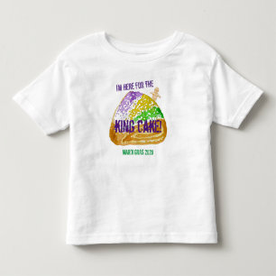 Jag är här för Kung Cake! Mardi Gras 2020 T Shirt