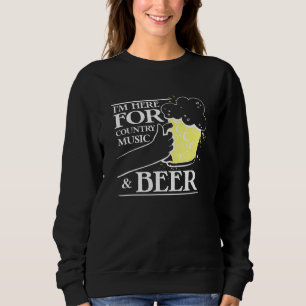 Jag är här för Land Music Beer - Southern Music T Shirt