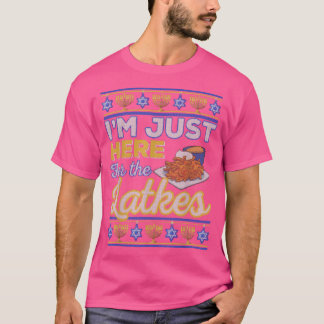 Jag är här för Latkes Funny Hanukkah Food J T Shirt