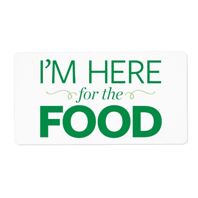 Jag är här för maten fraktsedel (Framsidan)