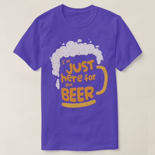 Jag är här för öl t shirt (Design framsida)