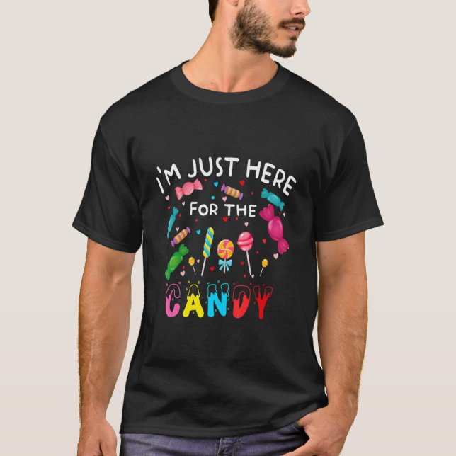 Jag är här för Påskägget Candy Bunny Choco. T Shirt (Framsida)