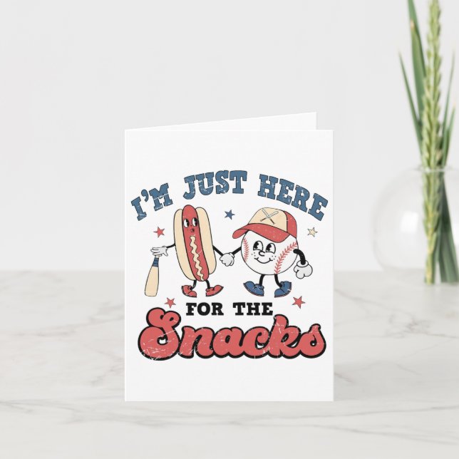 Jag är här för Snacks Bysebyll Älskare Women Kort (Framsida)