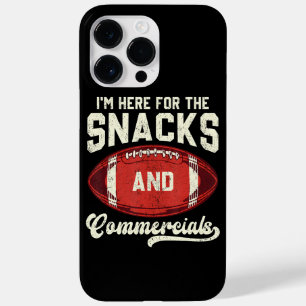 Jag är här för snacks och reklamfotboll