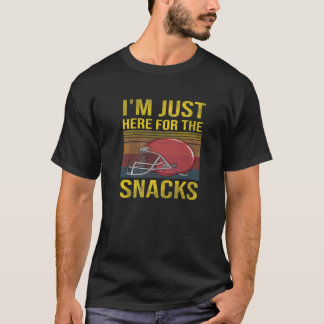 Jag är här för Snacks Women Football Gameda T Shirt