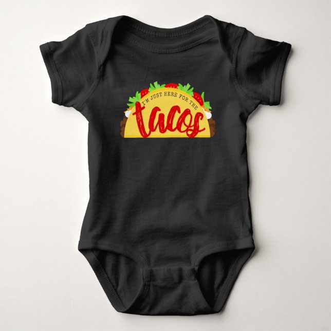 Jag är här för Tacos T Shirt (Framsida)
