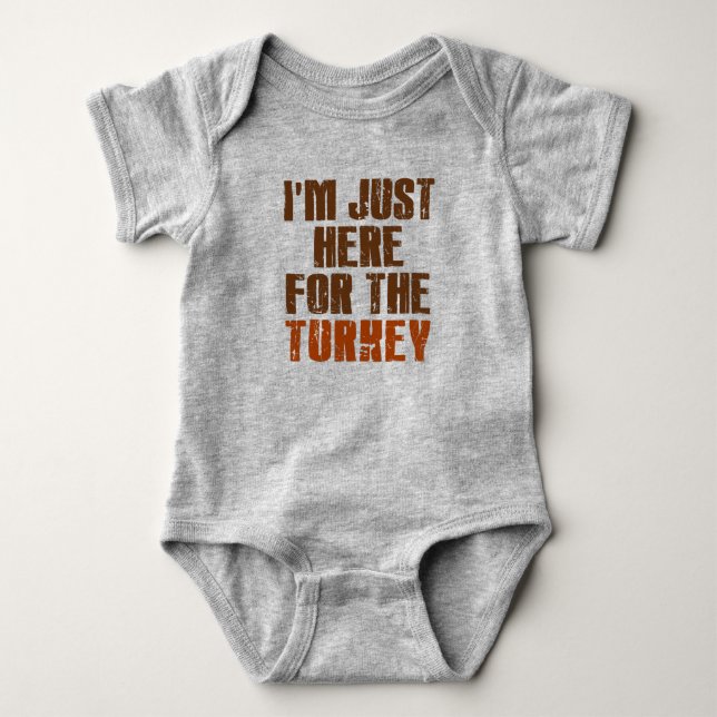 Jag är här för Thanksgivingen Turkiet T Shirt (Framsida)