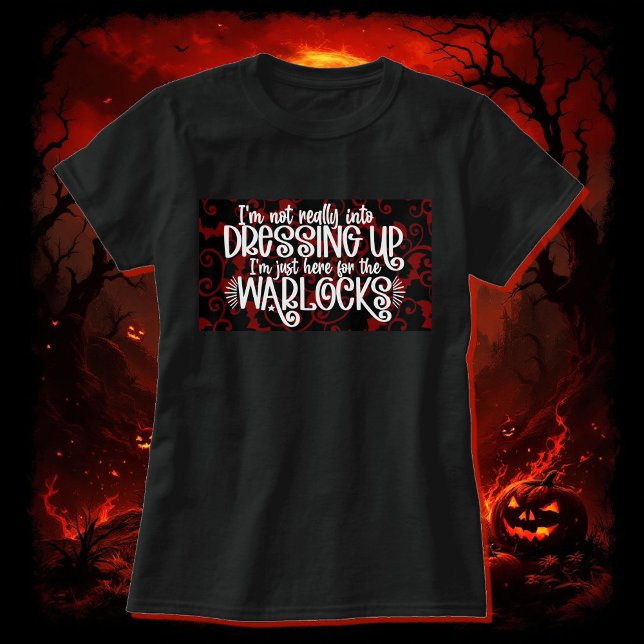 Jag är här för Warlocks Halloween Cotton-Shirt T Shirt (Skapare uppladdad)